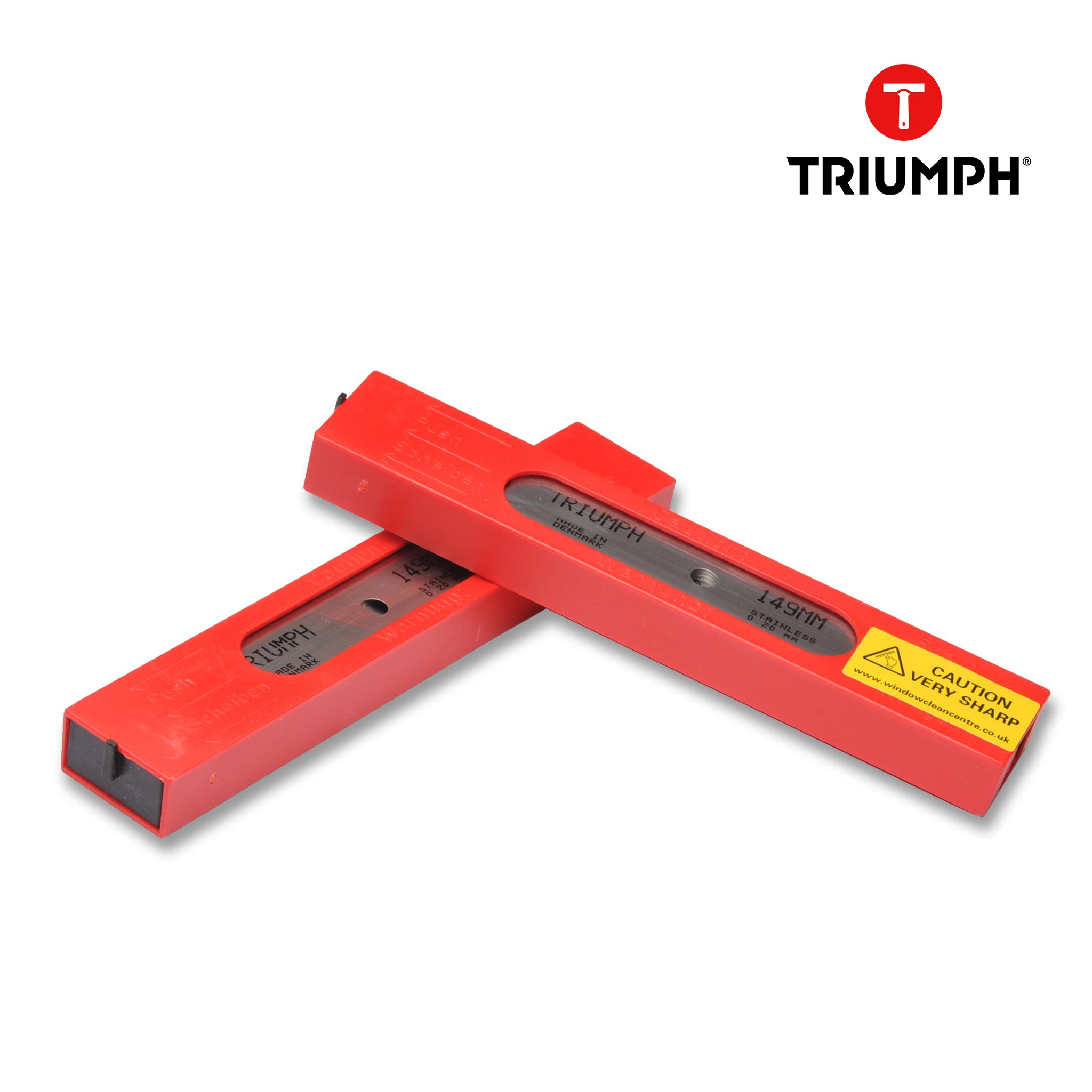Triumph HD Stainless Steel Scraper Blades 15cm