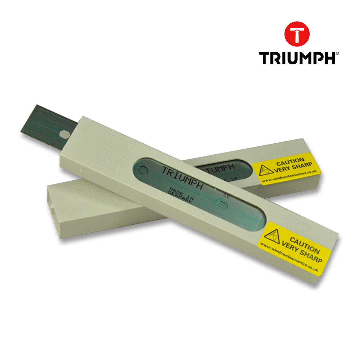 Triumph Carbon Steel Blades 15cm: Dual-Sided Scraper Blades