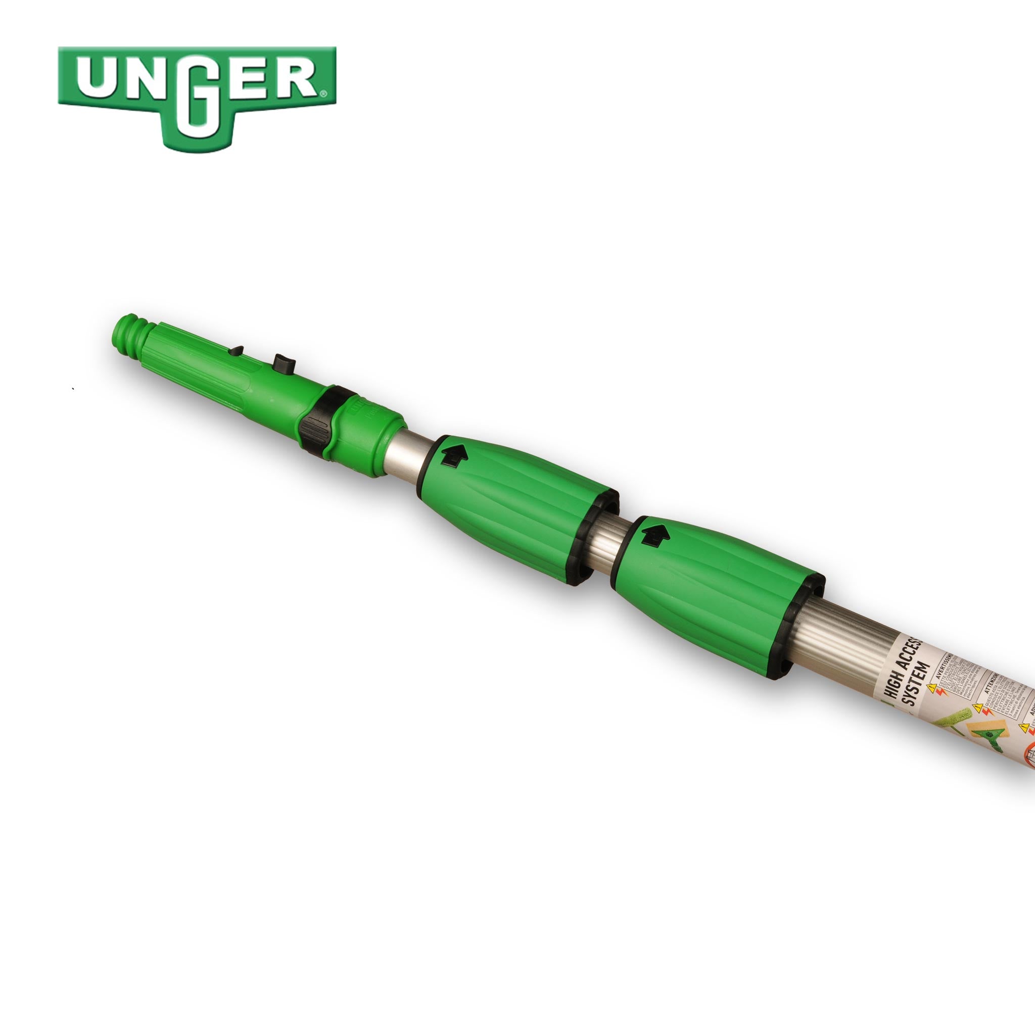 UNGER EZ120 OptiLoc tige de nettoyage de vitres en 3 parties UNGER EZ120 OptiLoc tige de nettoyage de vitres en 3 parties