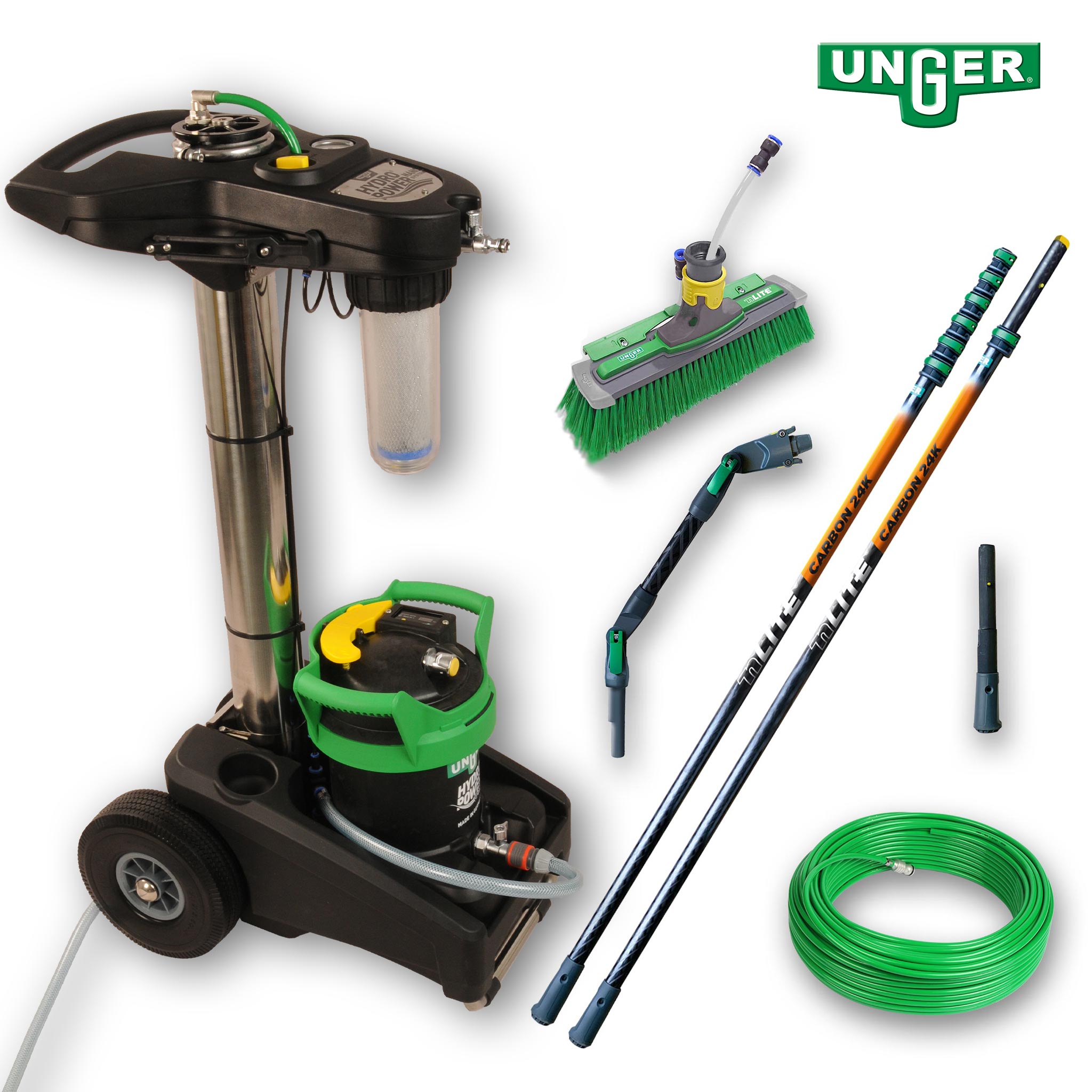 Unger HydroPower Nano RO System with Carbon 24K Pole Kit