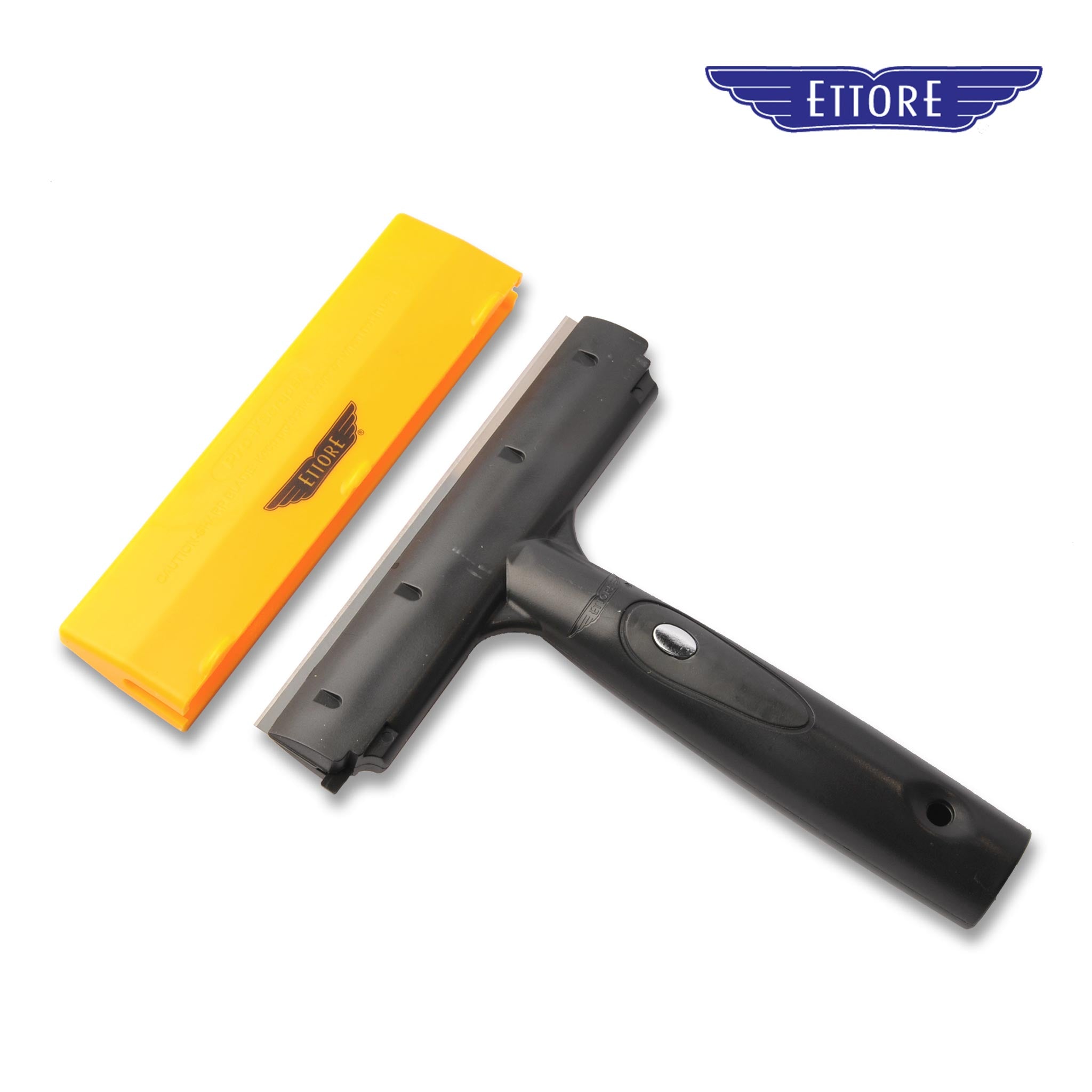 Ettore Pro+ 6" Stainless Steel Scraper Blades – 10-Pack