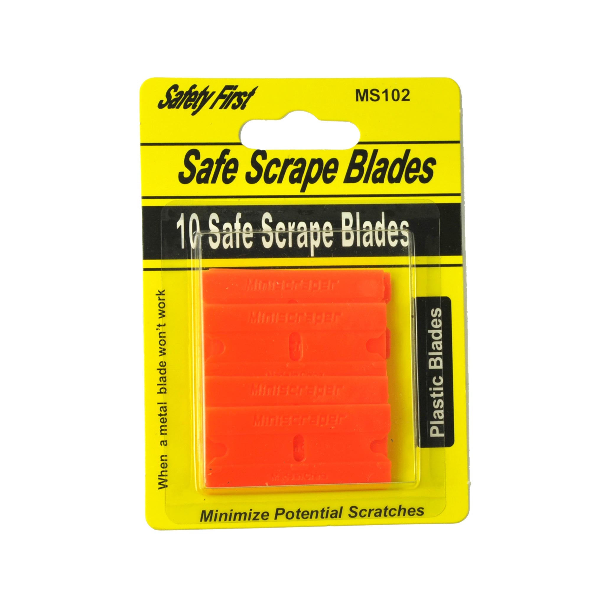 Delrin Orange Scraper Blades: Double-Edged & Safe
