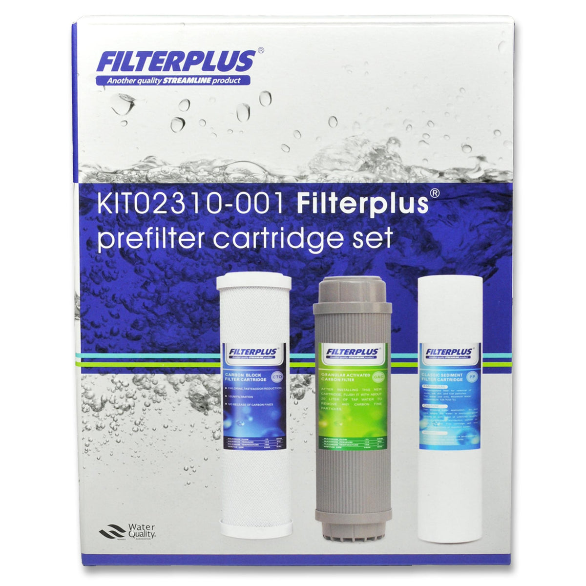 RO Filter Set: 3 Cartridges for Small RO Units